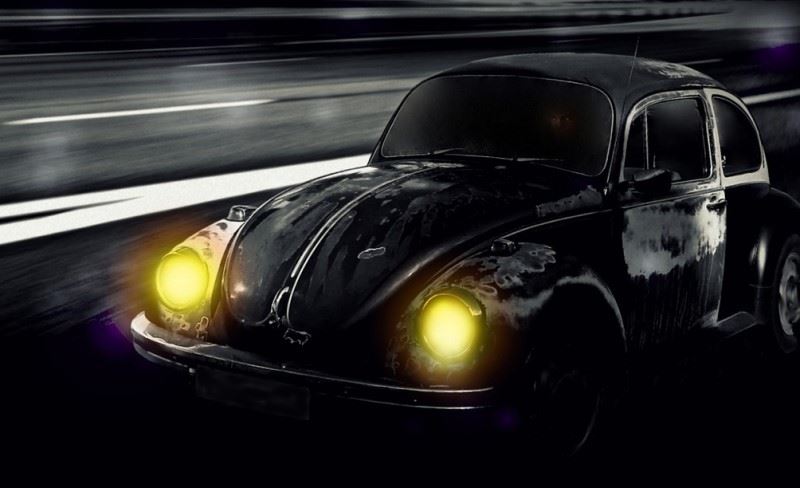 Headlights on VW Beetle