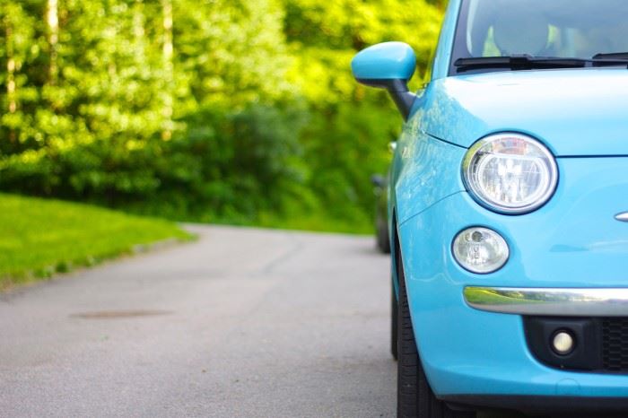 Blue car