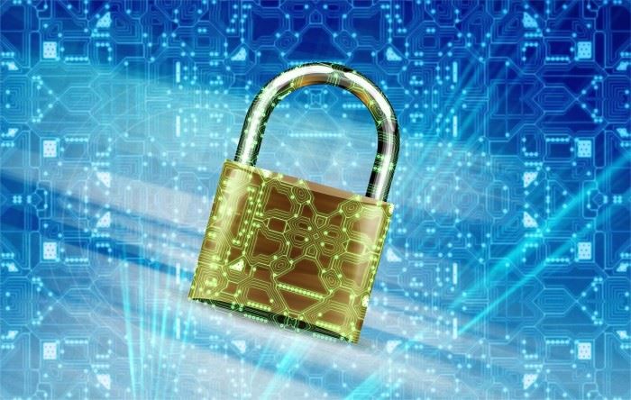 Locked padlock